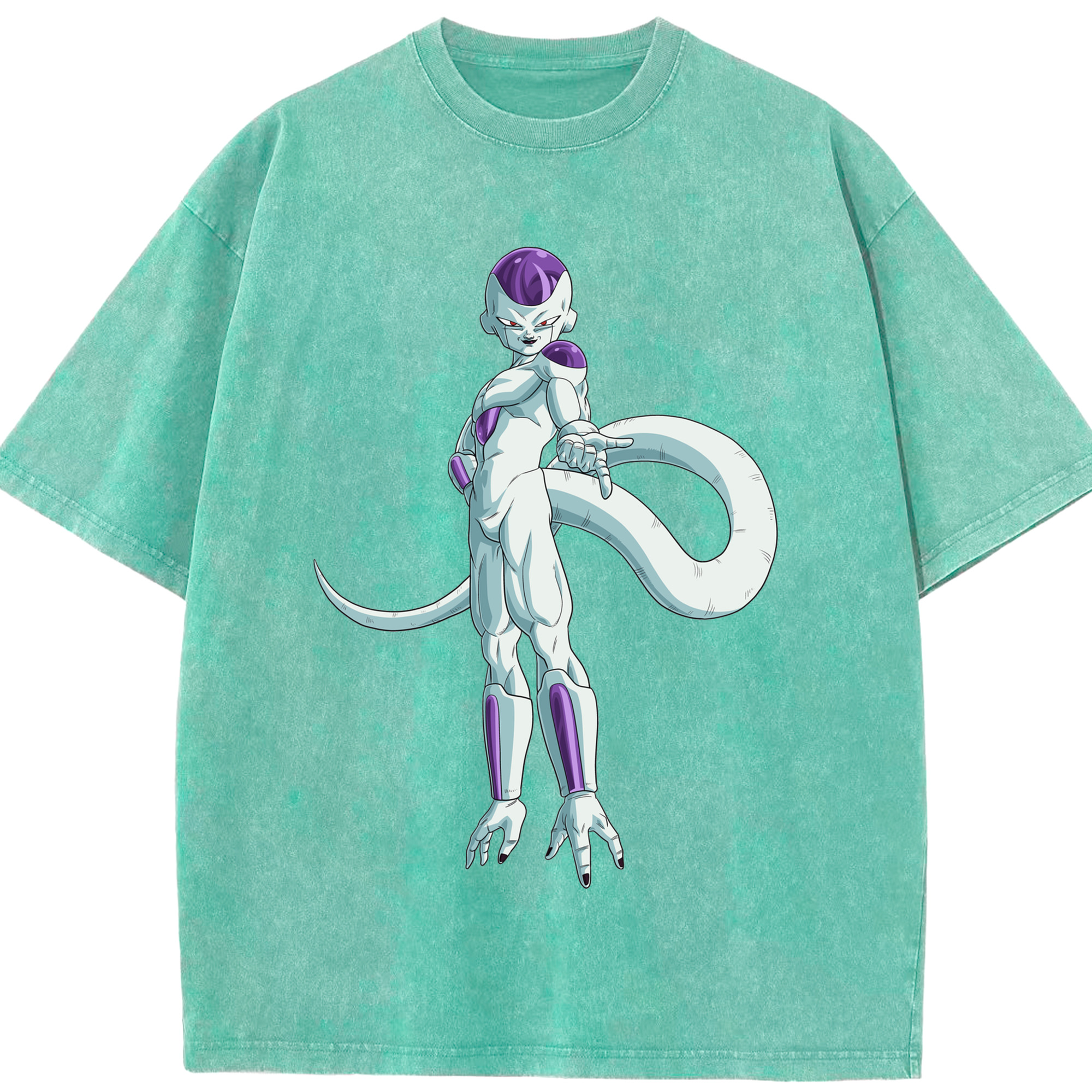 （画像用） ドラゴンボール フリーザ DRAGON BALL Frieza 綿100% ヴィンテージ風 半袖Tシャツ（フロントプリント）